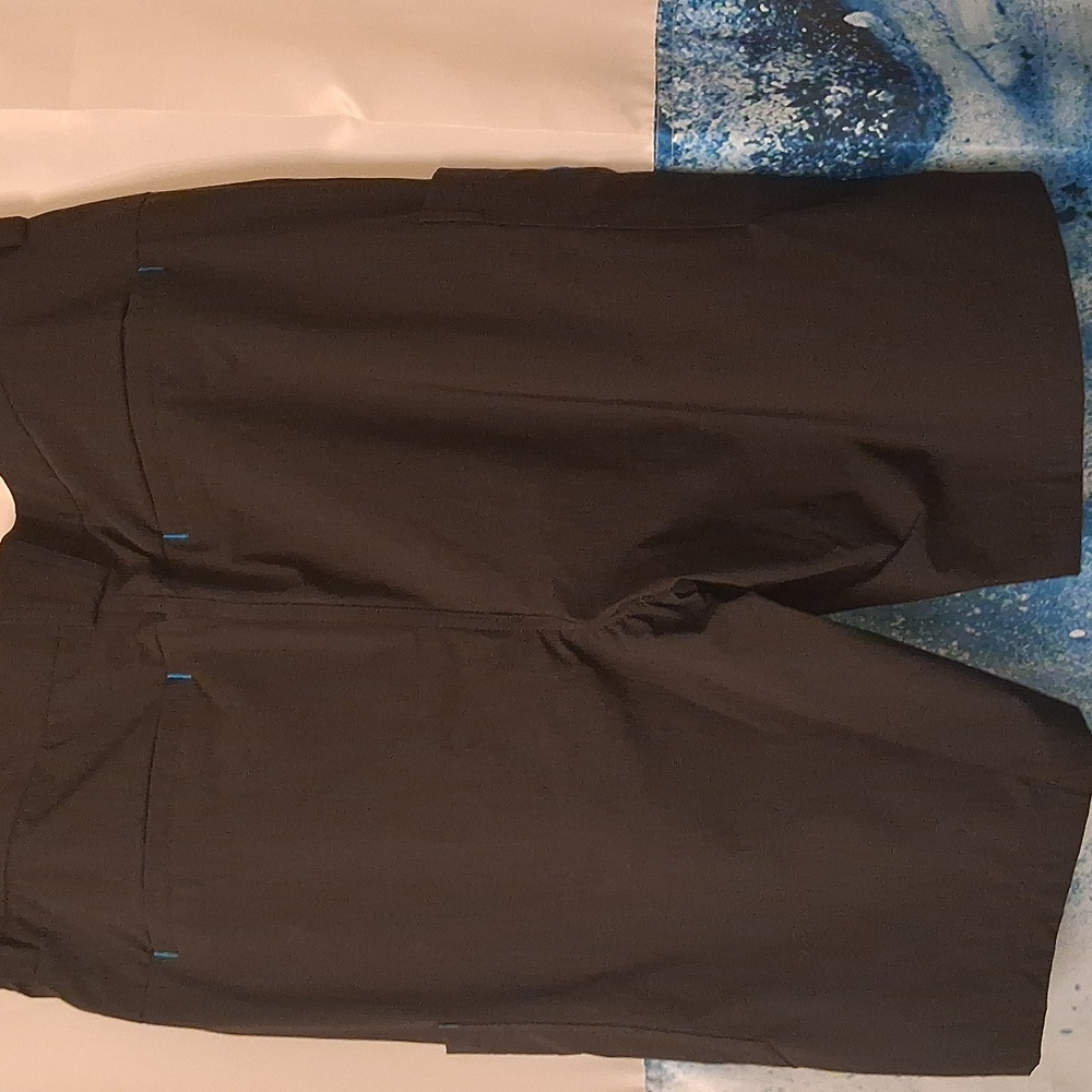 Men Black and Blue Cargo Shorts - Picture 2 of 3